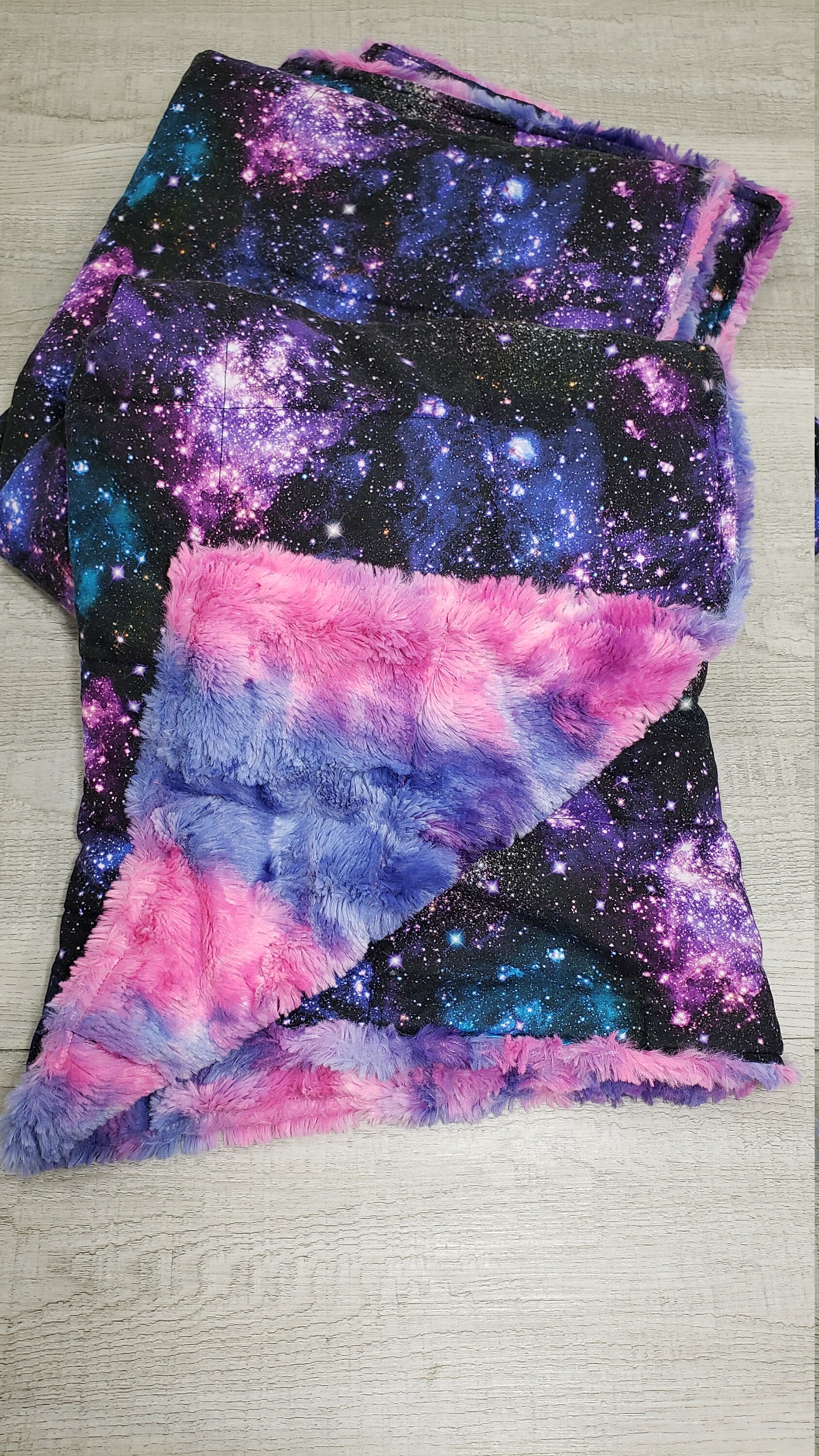 Weighted Blanket Adult Care Package Space Blanket Galaxy Etsy