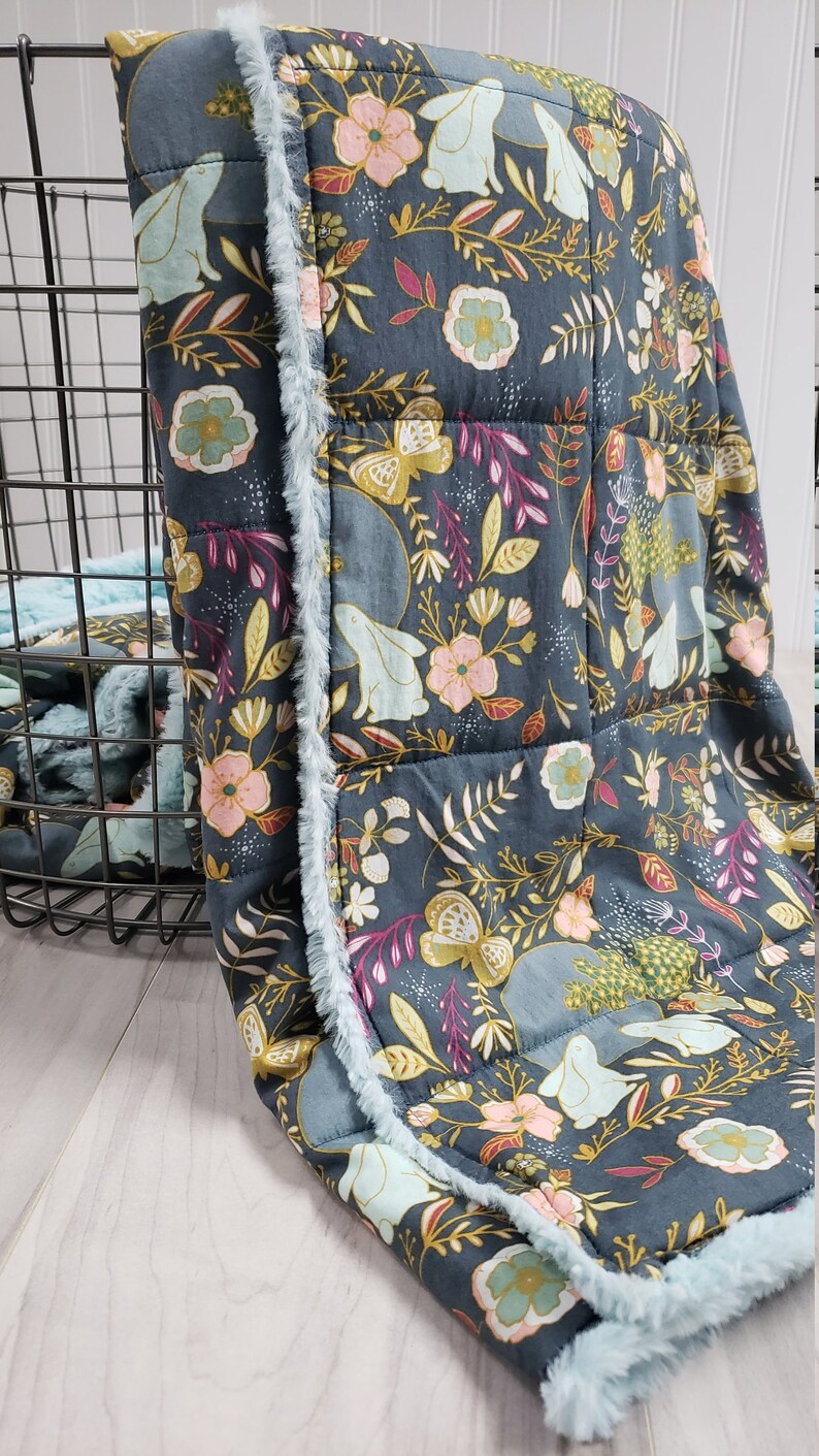 Weighted Blanket Adult Anxiety Relief Cotton Anniversary Etsy