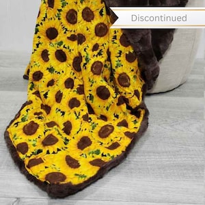 Weighted Blanket Adult, Anxiety Relief, Weighted Blanket Child, Gift for Mom, Sunflower Blanket, Graduation Gift, Mothers Day Gift