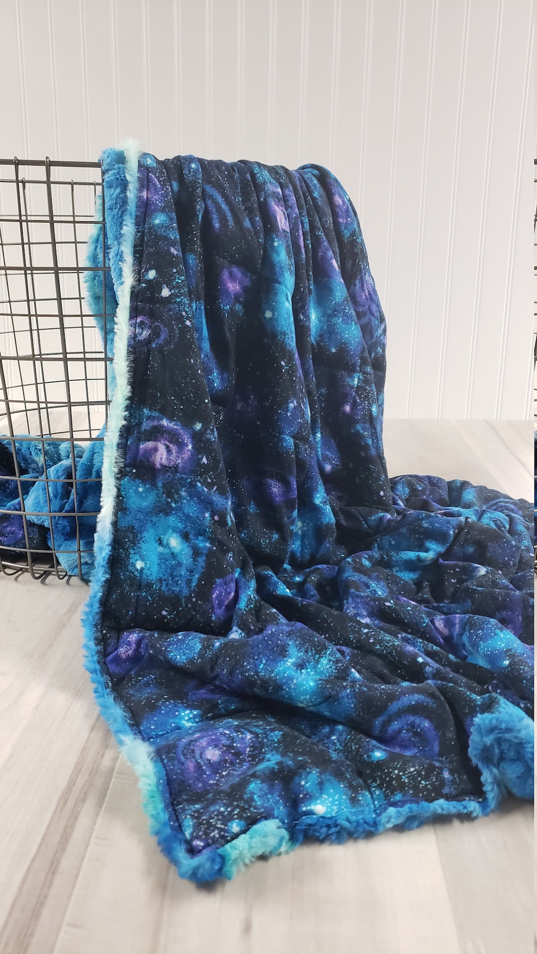 Weighted Blanket Adult Care Package Space Blanket Galaxy Etsy