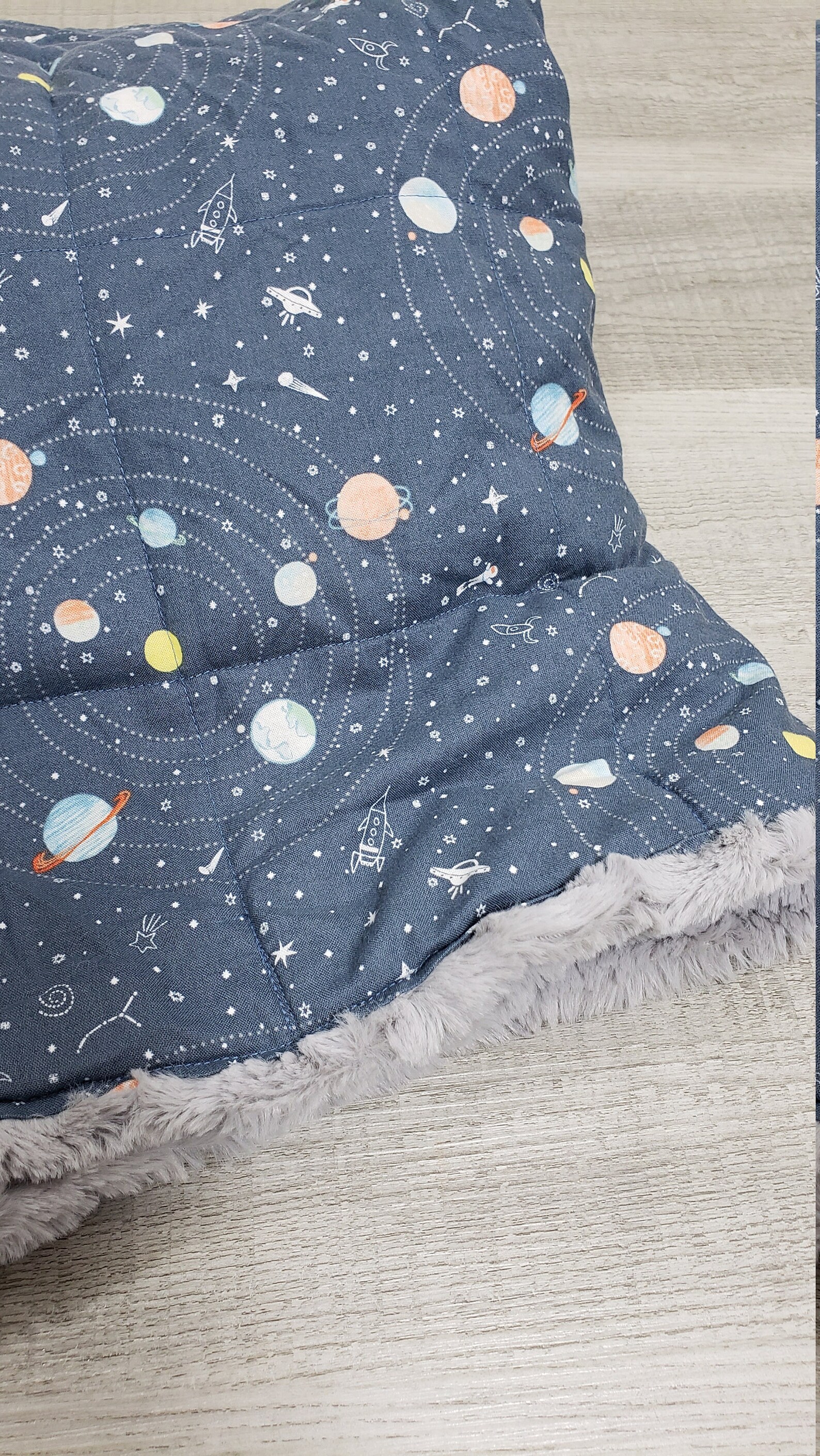 Weighted Blanket Child Space Blanket Solar System Outer Etsy
