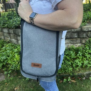 Personalized Insulated Wine Carrier Tote Bag Travel Wine Carrying Cooler for Camping, Picnic, Wine Lover, Engagement or Anniversary Gift