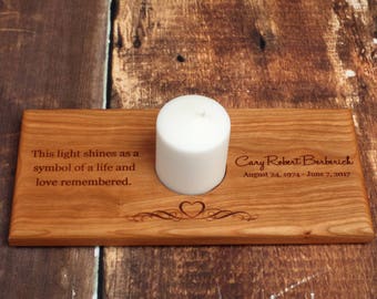 Memorial Candle Holder, Personalized Memorial Candle, Personalized Memorial Candle Holder, In Memory Of, Remembrance Sympathy Gift