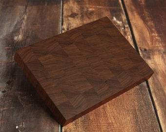 Walnut End Grain Cutting Board, Custom End Grain Cutting Board, Butcher Block, Walnut Chopping Block