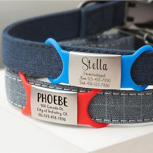 Silent Slide-On Pet ID Tag: Custom Engraved Stainless Steel