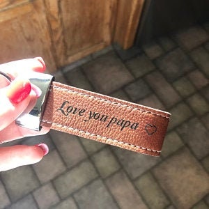 Personalized Leather Keychain, Customized Keychain, Custom Leather Key  Chain, Best Gift For Valentine's Day