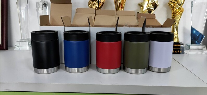 Enfriador de latas personalizado: soporte para botellas aislado de acero inoxidable grabado imagen 6