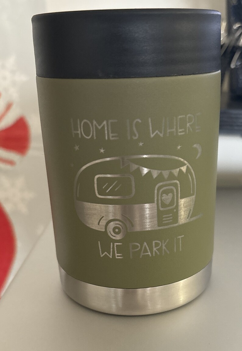 Enfriador de latas personalizado: soporte para botellas aislado de acero inoxidable grabado imagen 10