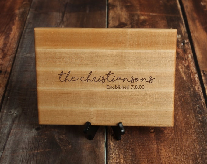 Custom Cutting Board - Maple Personalized Cutting Board - Edge Grain Cutting Board - Wood Cutting board