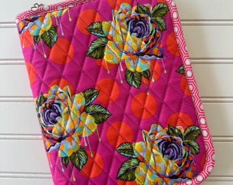Tula Pink Fabric / Atlas Sewing Supply Case / EPP, Cross Stitch, Hand Sewing