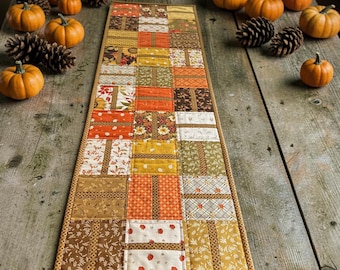 Patchwork Table Runner / Handmade Decor / Bountiful Fabric from Sandy Gervais