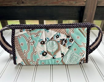 Improv Patchwork / Sew Together Bag / Sewing Supplies Case