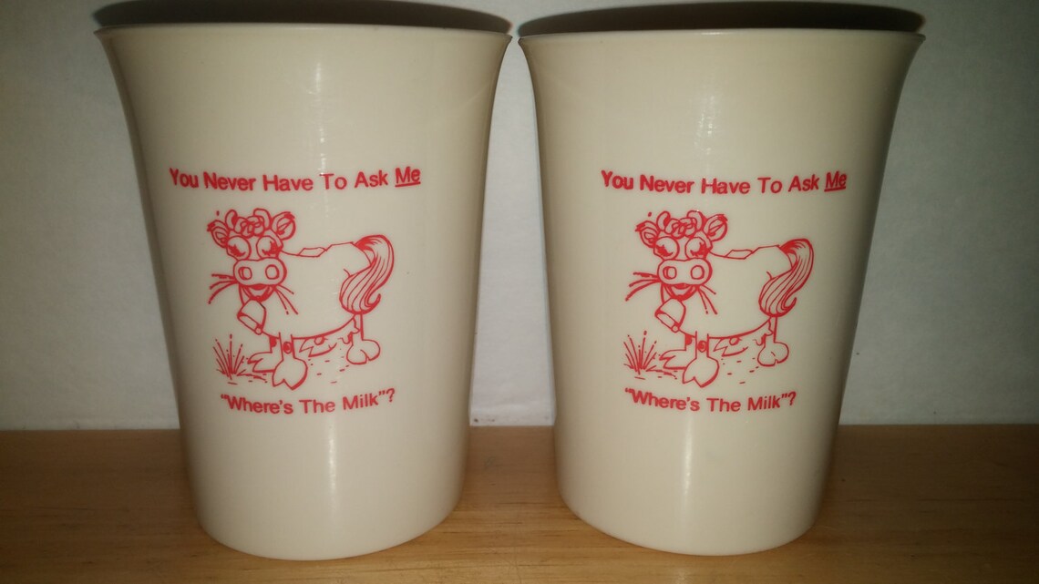 4 NOS. Oscar Ewing Dairy 6oz Milk Cups from Louisville Etsy