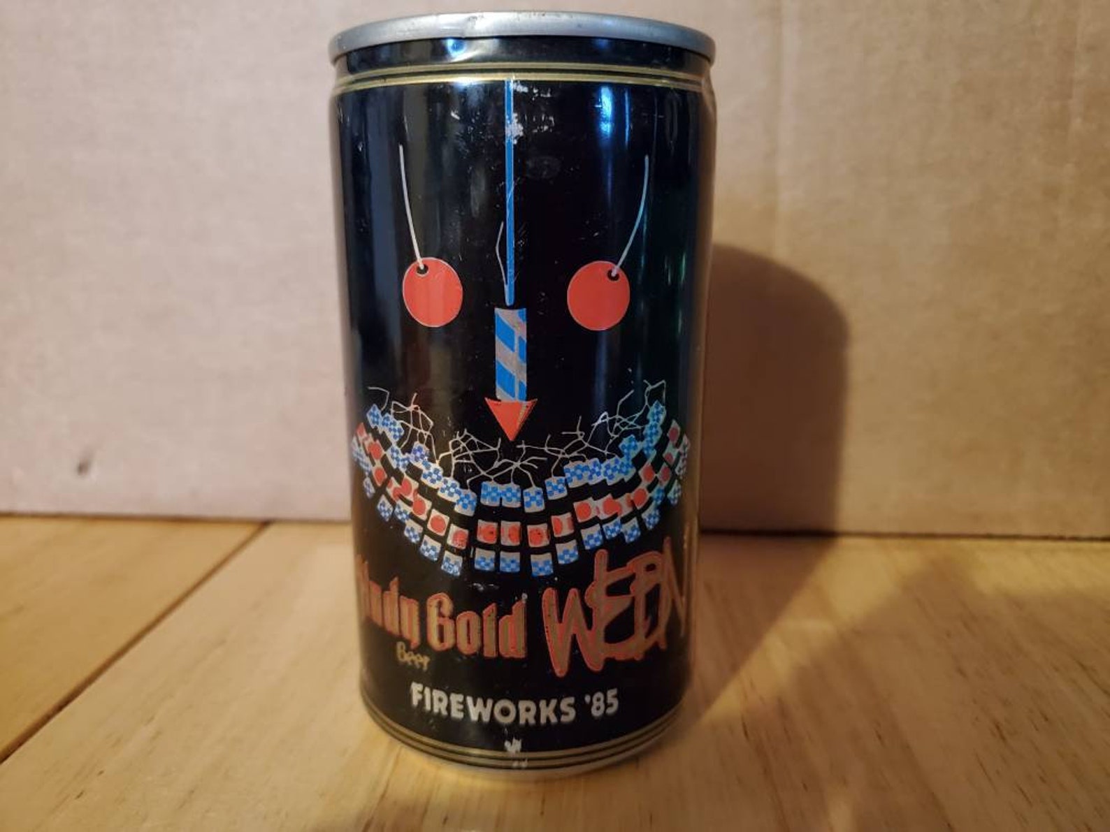 Hudy Gold Beer Can WEBN 102.7 FM Radio Station Fireworks Etsy
