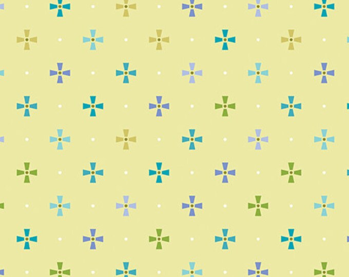 Benartex - Contempo - Frolic - by Amanda Murphy - Circus - Lime  - 13515-42  - Sold by the Yard