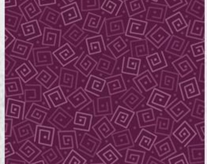 Quilting Treasures - Harmony - Squares - 24779-VM -  Plum - Sold by the Yard