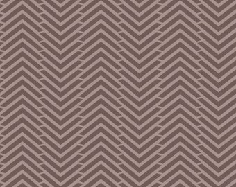 NEW - Camelot - Mixology - Herringbone - Dots - 21440091  - Dark Taupe  - Sold by the Yard