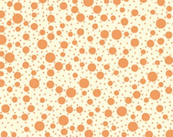 Quilting Treasures - Metal Dots - Copper/ Cream - Metallic - 23539EC - Sold by the Yard