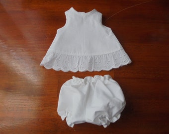 12-15 inch tall doll 100% Cotton Slip set "Unmentionables"
