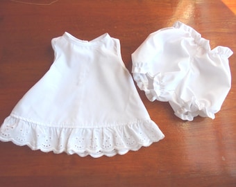 2 Pc 16-18 in tall doll Poly/Cotton slip set "Unmentionables "