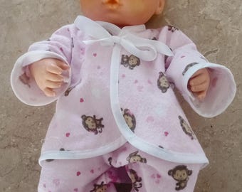 Fits 13-15 inch doll "Monkeys on the bed"