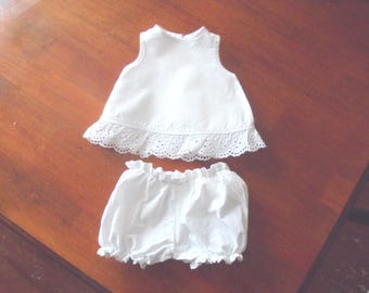 16-18 inch tall Doll 100% cotton slip set "Unmentionables"