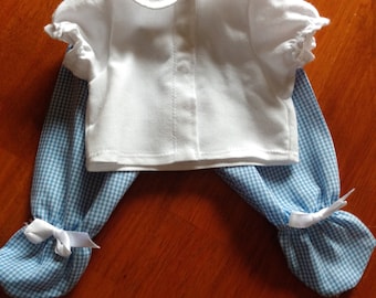 Fits dolls 14-16 inches in length Footie Pja's