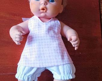 2 Piece Set Fits dolls 12-14 inch tall  "Summer Lovie"