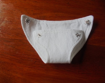 Doll Diaper for 6.5 inch waist"Snappy Nappy 6.5"