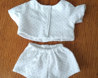 Little boy blue shorts outfit fits 12-14 inch doll
