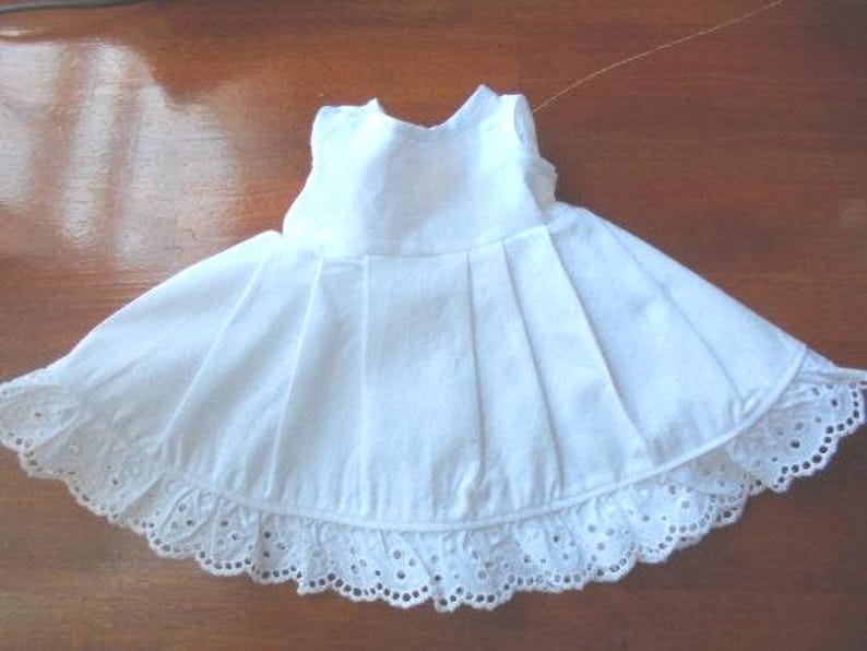 16-18 inch doll 100% Cotton "Unmentionables" fitted Slip Set image 1