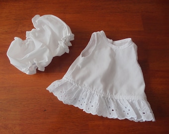 12-15 inch tall doll Poly/cotton slip set "Unmentionables"