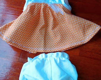 Fits dolls 12-15 inch "Timeless" dress and panties