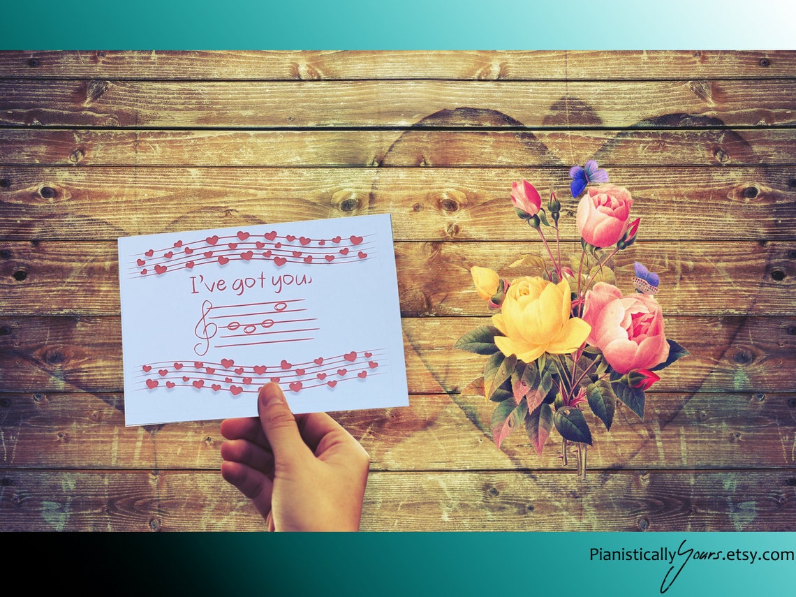 Music Theme Valentines, Cute Printable Fun Hand-drawn With Charming ...