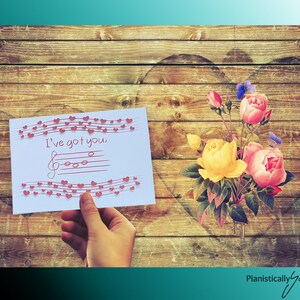 Music Theme Valentines, Cute Printable Fun Hand-drawn With Charming ...