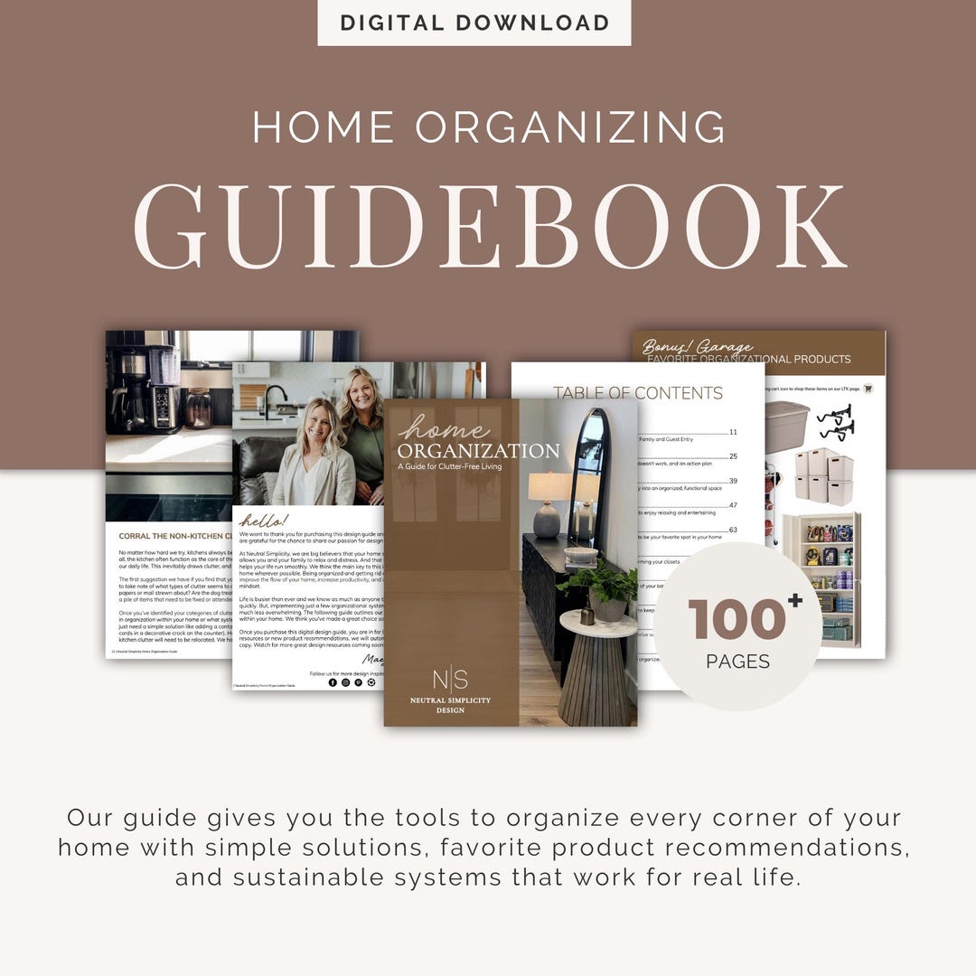 Ebook | Home Organizing Guide | INSTANT Download | Home Decluttering ...