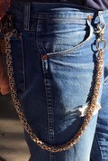Handmade Byzantine heavy Biker style chainmaille wallet chain
