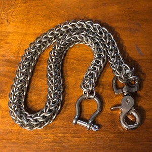 Handgefertigte Chainmaille strapazierfähige volle persische Brieftaschenkette