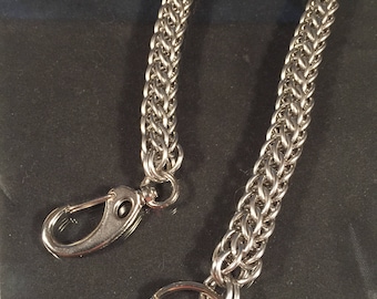 Hecho a mano, Cadena para cartera, Malla metálica, Persa completa, Cadena, Acero inoxidable, Unisex