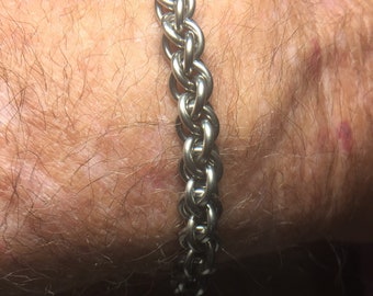 Handmade, JPL, Chainmaille, Unisex, Bracelet, Stainless Steel