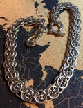 Handmade helm weave chainmaille wallet chain