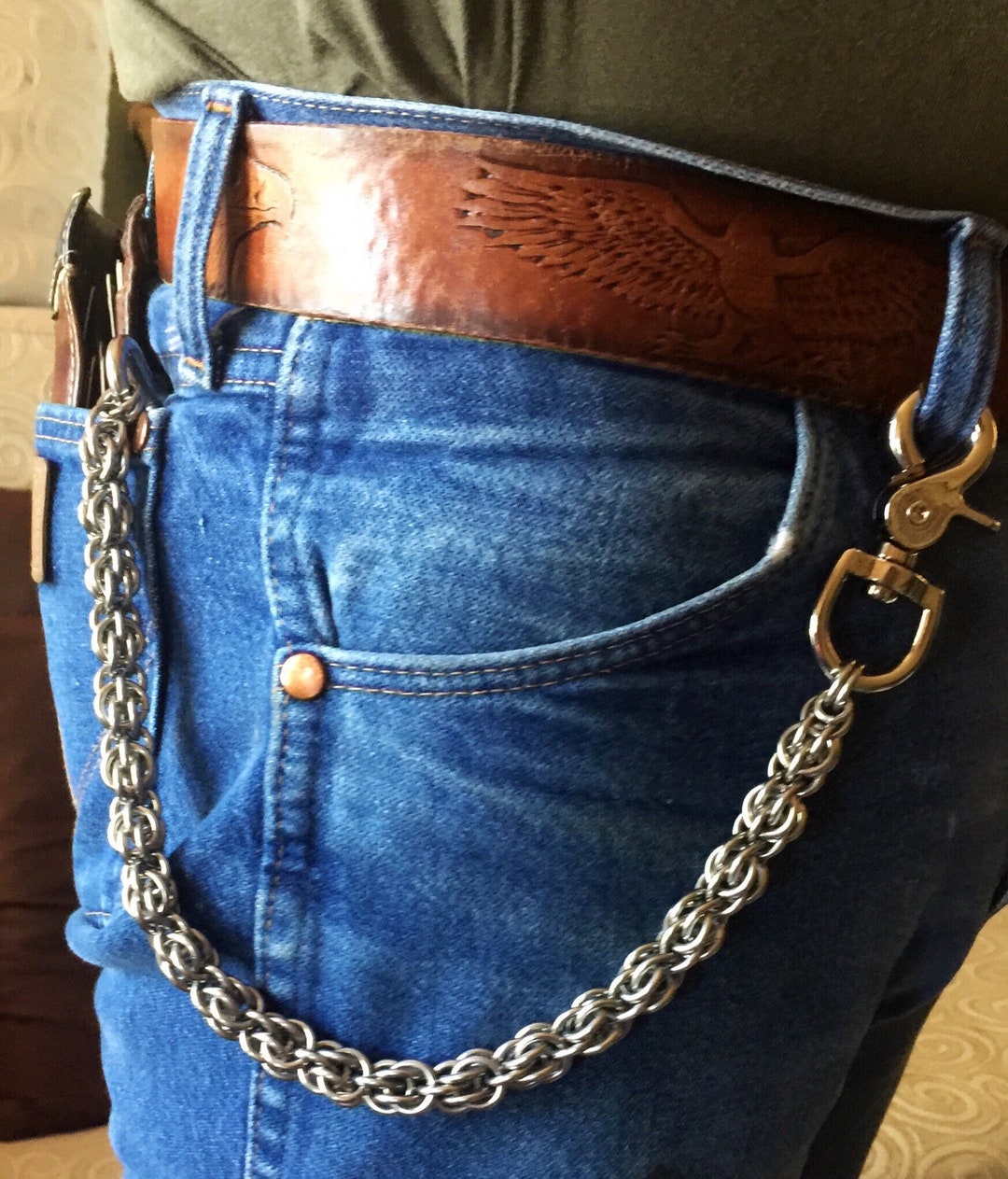 Handmade Chainmaille Wallet Chain Stainless Steel - Etsy