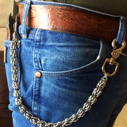 Handmade Chainmaille Wallet Chain Stainless Steel Etsy