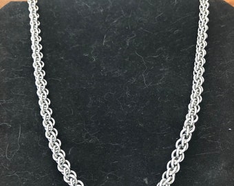 Collar JPL de acero inoxidable pulido hecho a mano