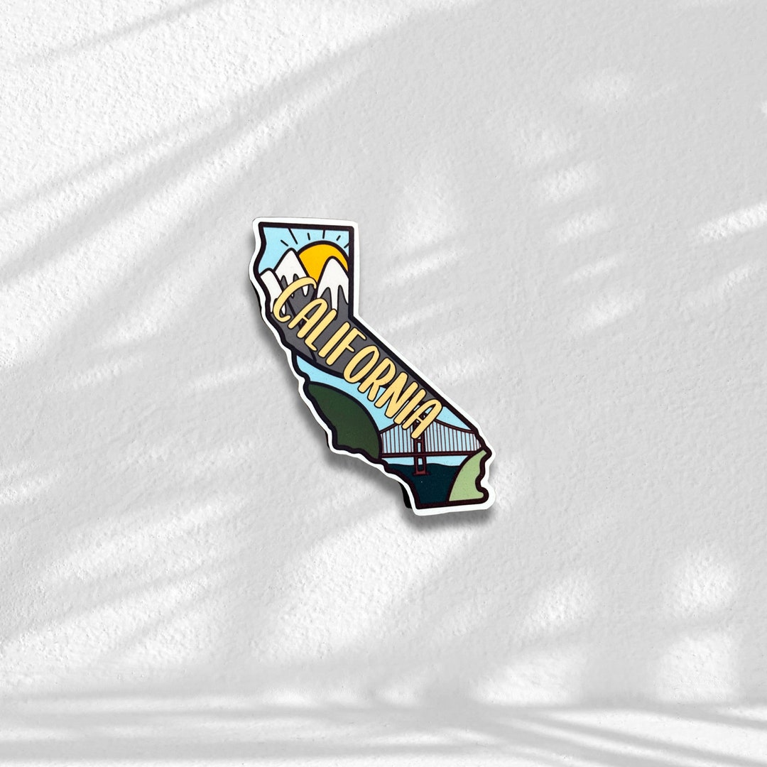 California State Vinyl Sticker - Etsy