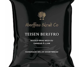 24 x Aberffraw Traditional Welsh Shortbread Biscuits Twin Pack 36g. Made in Wales by Aberffraw Biscuit Co. Free UK Shipping