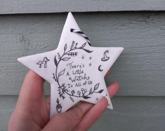 Little witch decoration