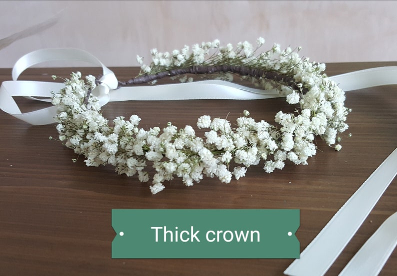 Gypsophila flower crown Etsy