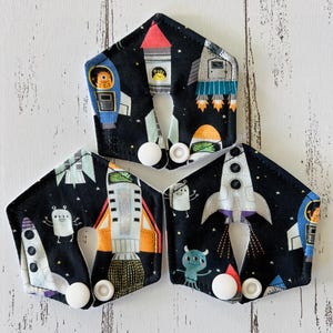 Feeding tube/g-tube pads, set of 3  &quot;Aliens in Space” Mickey, button, Gastrostomy feeding, tubie