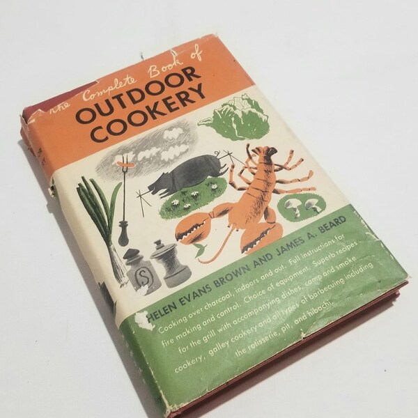 Vintage Book, Outdoor Cookery, Helen Evans Brown, and James Beard, Hardback, Doubleday, 1955